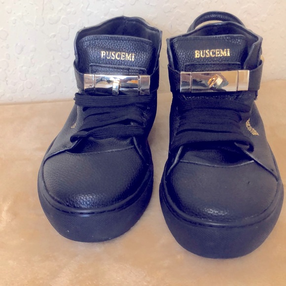 🎁 NWOT Buscemi 100mm Men’s Soft Leather Sneakers Size 39(8) 🎁 - Picture 3 of 12